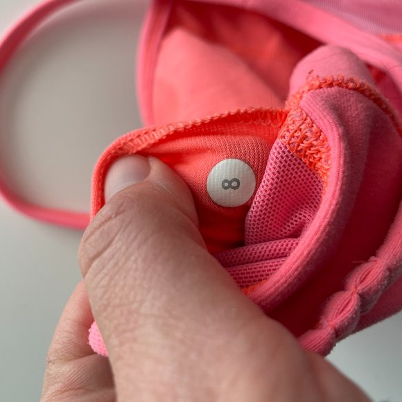 Lululemon Flow Y Bra IV Pullover Yoga Activewear Stretch Pink Boom Juice 8 - Picture 4 of 5